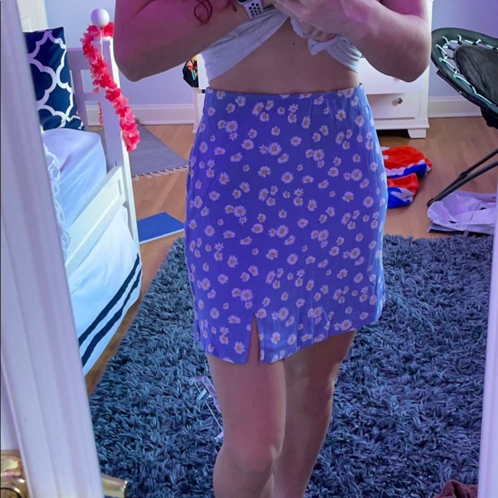 hollister ultra high-rise floral skirt